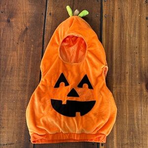 Pumpkin Halloween Costume for Baby - Orange and Black- size 12-24mo.